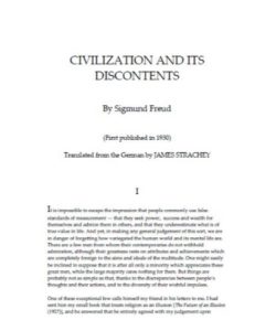 Civilization and Its Discontents PDF - By Sigmund Freud (FREE DOWNLOAD)