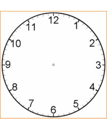 ⏲ Clock Face Template PDF - Free Download (PRINTABLE)