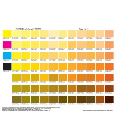 CMYK Color Chart PDF