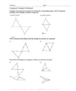 Congruent Triangles Worksheet PDF - Free Download (PRINTABLE)