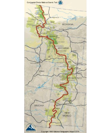 Continental Divide Trail Map PDF