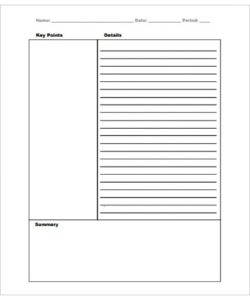 🎶 Cornell Note Taking Template PDF - Free Download (PRINTABLE)