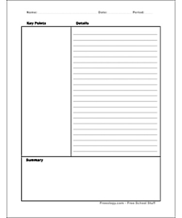 how to use the cornell note taking method