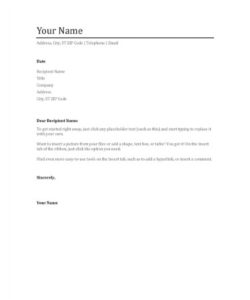 💌 Cover Letter Template PDF - Free Download (PRINTABLE)