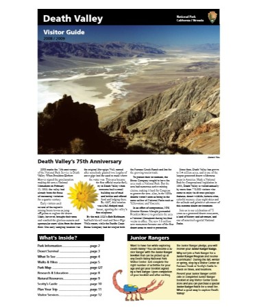 Death Valley Map PDF