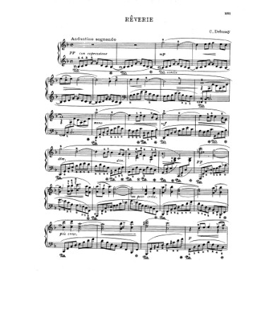 Debussy Reverie Sheet Music PDF