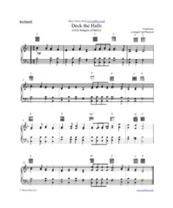 🎸 Deck The Halls Sheet Music PDF - Free Download (PRINTABLE)