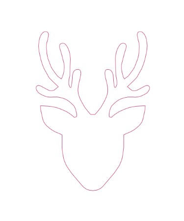 Deer Head Template PDF