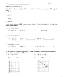 Dilation Worksheet PDF - Free Download (PRINTABLE)