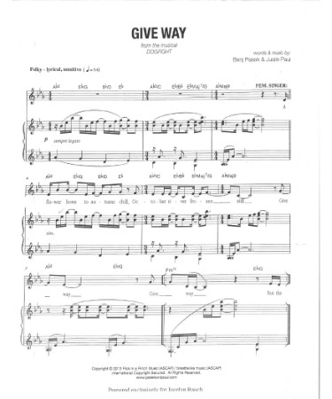 Dogfight Sheet Music PDF