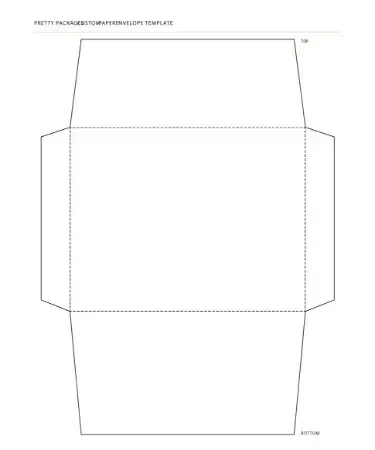 envelope template pdf free download printable