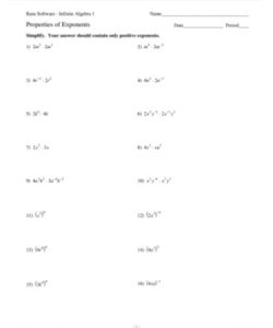 Exponent Rules Worksheet PDF - Free Download (PRINTABLE)