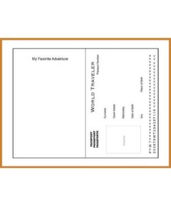 🛂 Fake Passport Template PDF - Free Download (PRINTABLE)