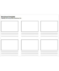 📽 Film Storyboard Template PDF - Free Download (PRINTABLE)