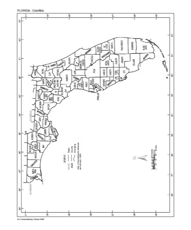 Florida County Map PDF
