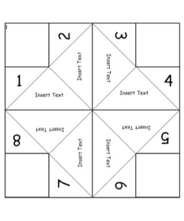 Fortune Teller Template PDF