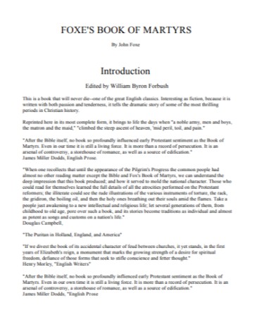 Foxe's Book Of Martyrs PDF