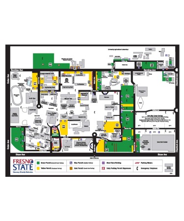 Fresno State Campus Map PDF