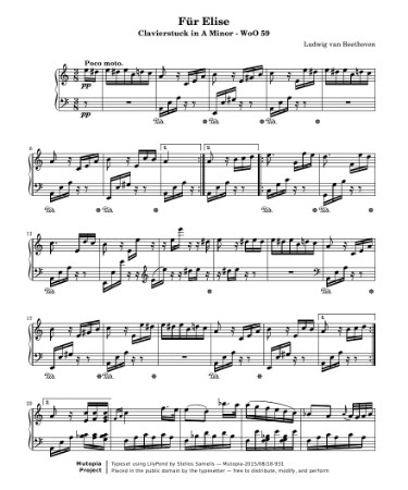 🎸 Fur Elise Sheet Music PDF - Free Download (PRINTABLE)