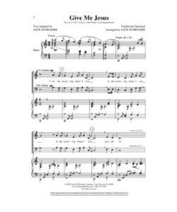 Give Me Jesus Sheet Music PDF - Free Download (PRINTABLE)