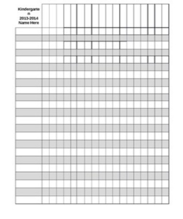 Gradebook Template PDF