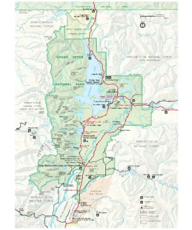 Grand Teton Map PDF