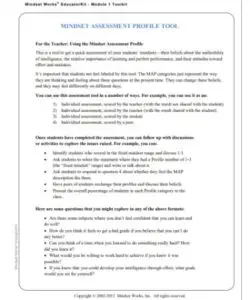 Growth Mindset Worksheet PDF - Free Download (PRINTABLE)