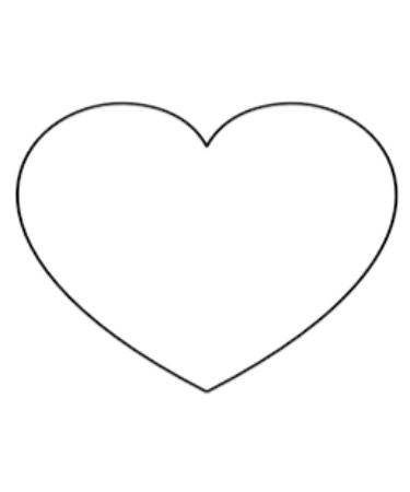heart template pdf free download printable