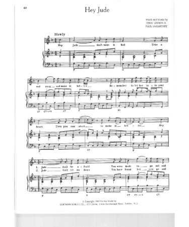 Hey Jude Sheet Music PDF