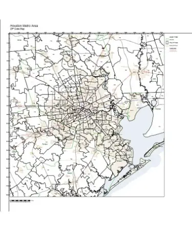 Houston Zip Code Map PDF