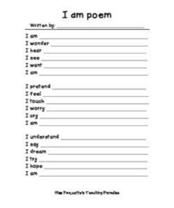 🆔 I Am Poem Template PDF - Free Download (PRINTABLE)