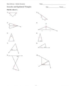 equilateral and isosceles triangle worksheet