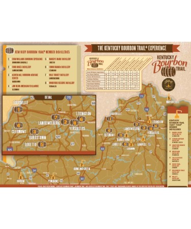 Kentucky Bourbon Trail Map PDF