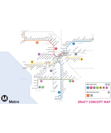 Los Angeles Metro Map PDF