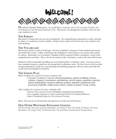 Louisiana Purchase Worksheet PDF - Free Download (PRINTABLE)