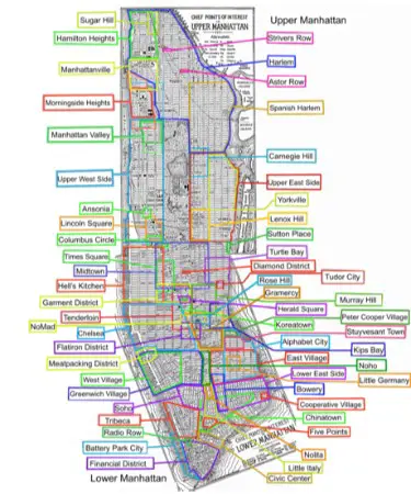 Manhattan Neighborhood Map PDF