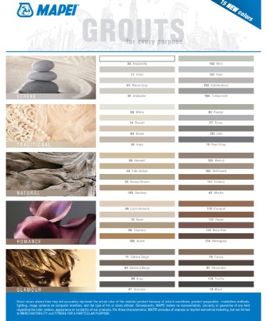mapei grout colour chart canada
