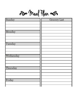 🍞 Meal Planning Template PDF - Free Download (PRINTABLE)