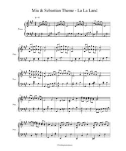 🎻 Mia And Sebastian's Theme Piano Sheet Music PDF - (PRINTABLE)