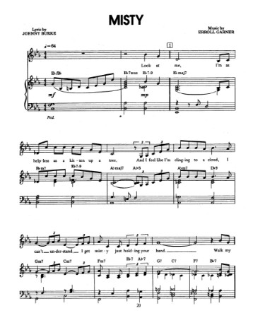 🎻 Misty Piano Sheet Music PDF - Free Download (PRINTABLE)