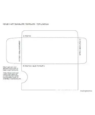 money envelope template pdf free download printable