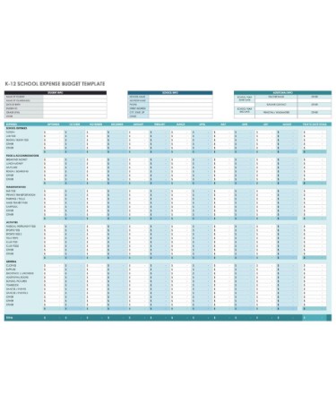 Monthly Budget Template PDF