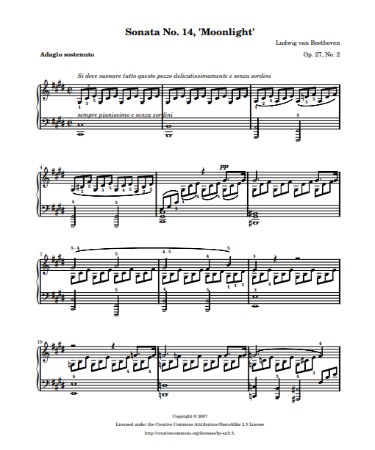 Moonlight Sonata PDF