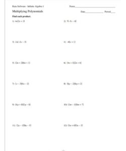 Multiplying Polynomials Worksheet PDF - Free Download (PRINTABLE)