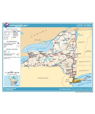 🆕 New York State Map PDF - Free Download (PRINTABLE)