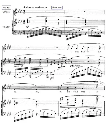 O Mio Babbino Caro Sheet Music PDF