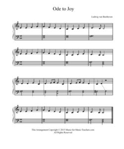 😂 Ode To Joy Piano Sheet Music PDF - Free Download (PRINTABLE)