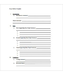 Outline Template PDF - Free Download (PRINTABLE)