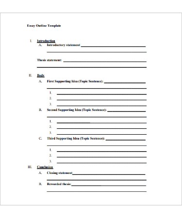 Outline Template PDF