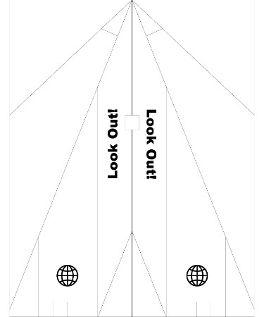 Paper Airplane Template PDF